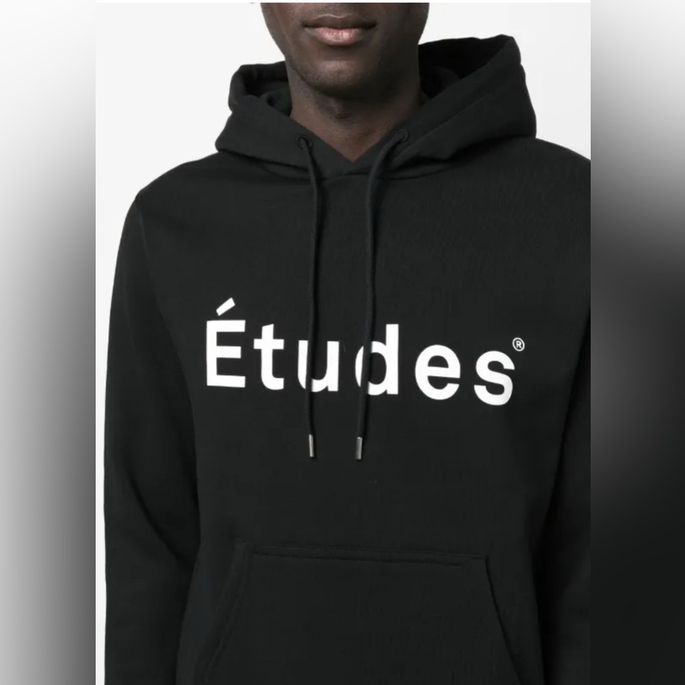 Etudes MENS Black Logo Hoodie Pullover - size L